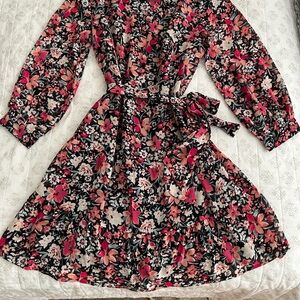 Long sleeve floral dress